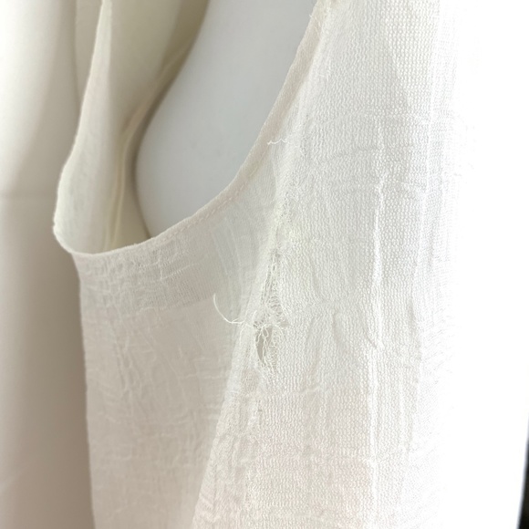 NWT HELMUT LANG White C04HC602 Sleeveless Flowy Lined Drape Dress NWT - Picture 7 of 16